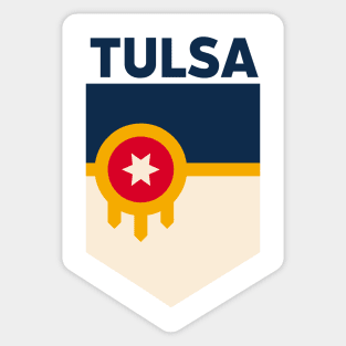 Tulsa, Oklahoma City Flag Emblem Sticker